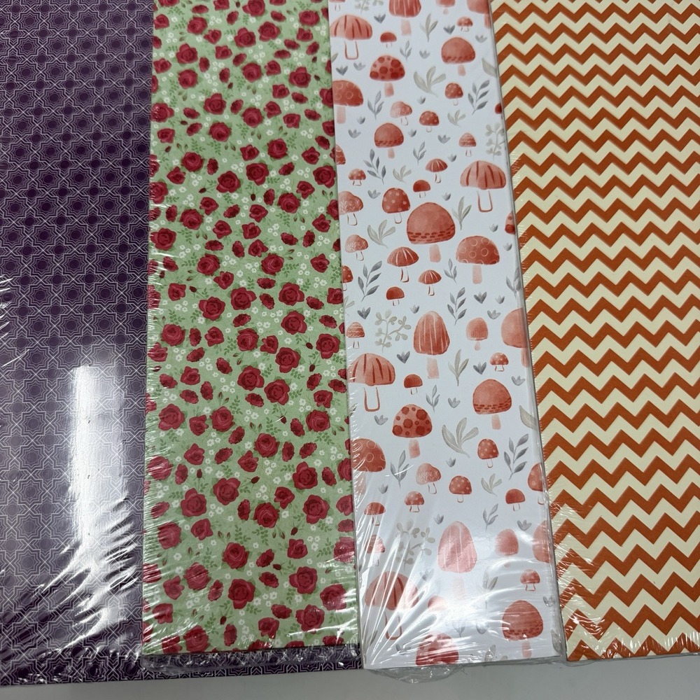 Stampin' Up! Paper DSP 12"x12" Sealed Lot Of 4 Halloween Forest Friends Floral